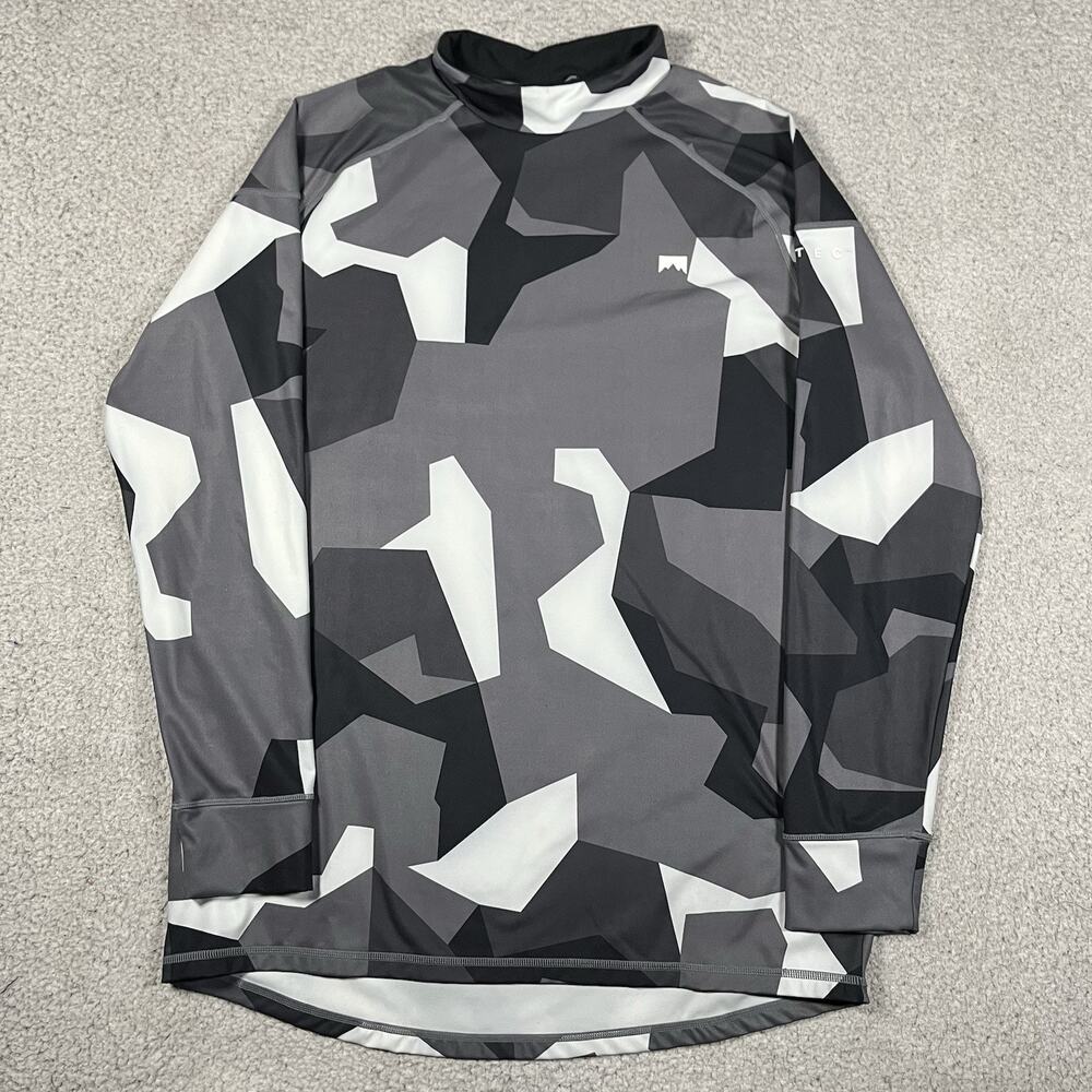 Montec Sweatshirt Men L Gray Long Sleeve Performance Base Layer Snow Ski Outdoor